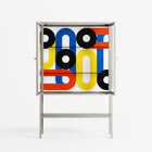 Arial - Loft Cabinet - Vratislav Pecka - Pebble - Clear glass