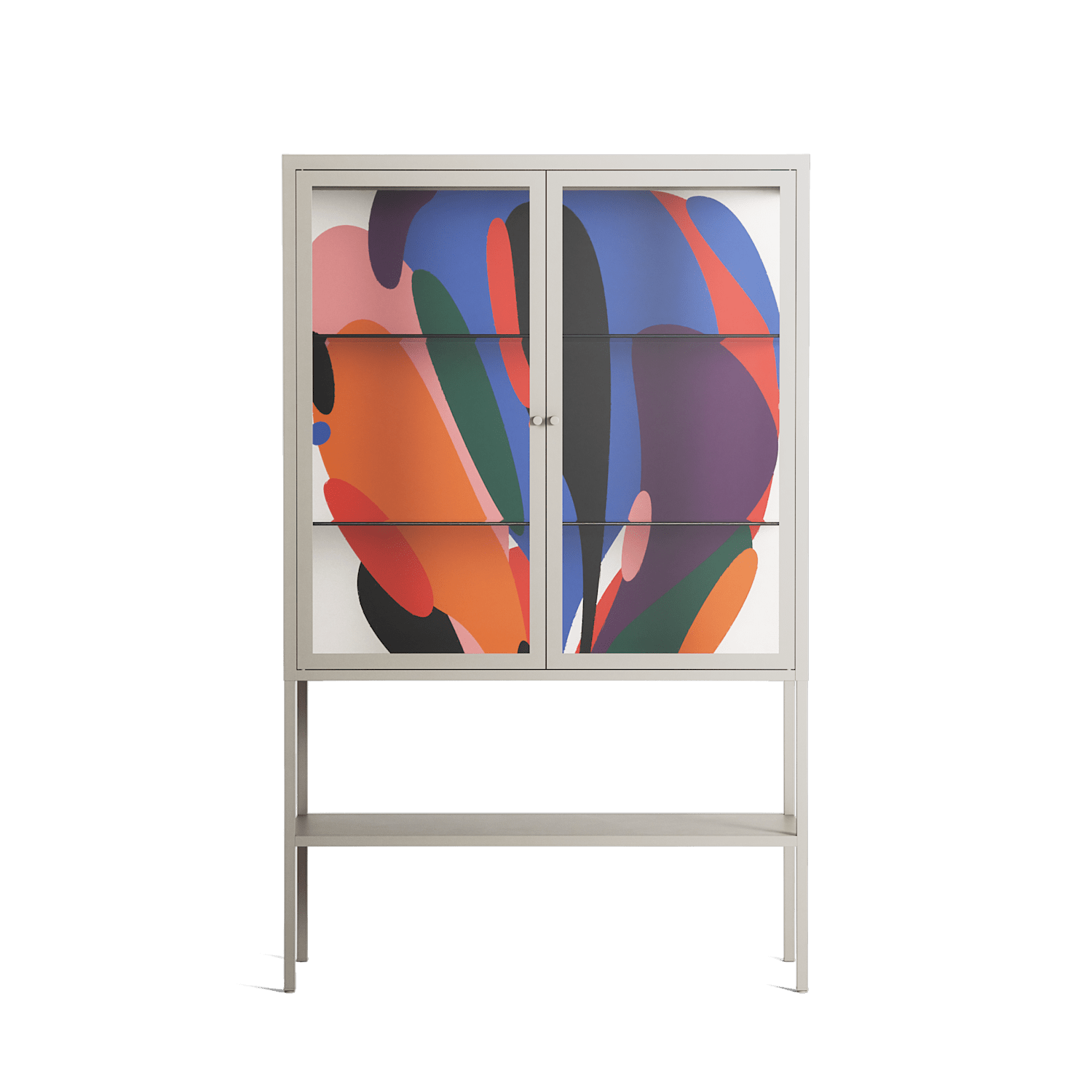 Balloons - Loft Cabinet - Vratislav Pecka - Pebble - Clear glass