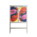 Blends - Loft Cabinet - Vratislav Pecka - Pebble - Clear glass