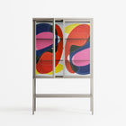 Blends - Loft Cabinet - Vratislav Pecka - Pebble - Clear glass