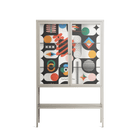 Connections - Loft Cabinet - Vratislav Pecka - Pebble - Clear glass