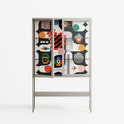 Connections - Loft Cabinet - Vratislav Pecka - Pebble - Clear glass