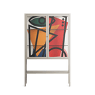 Misplaced - Loft Cabinet - Vratislav Pecka - Pebble - Clear glass