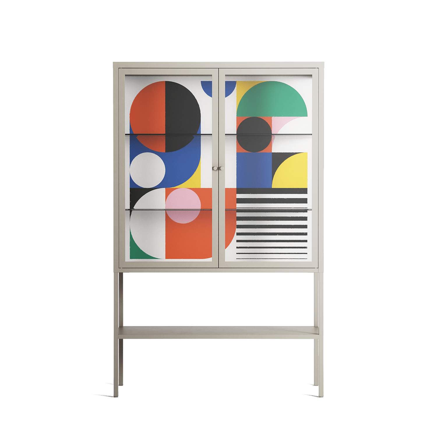 Murano - Loft Cabinet - Vratislav Pecka - Pebble - Clear glass