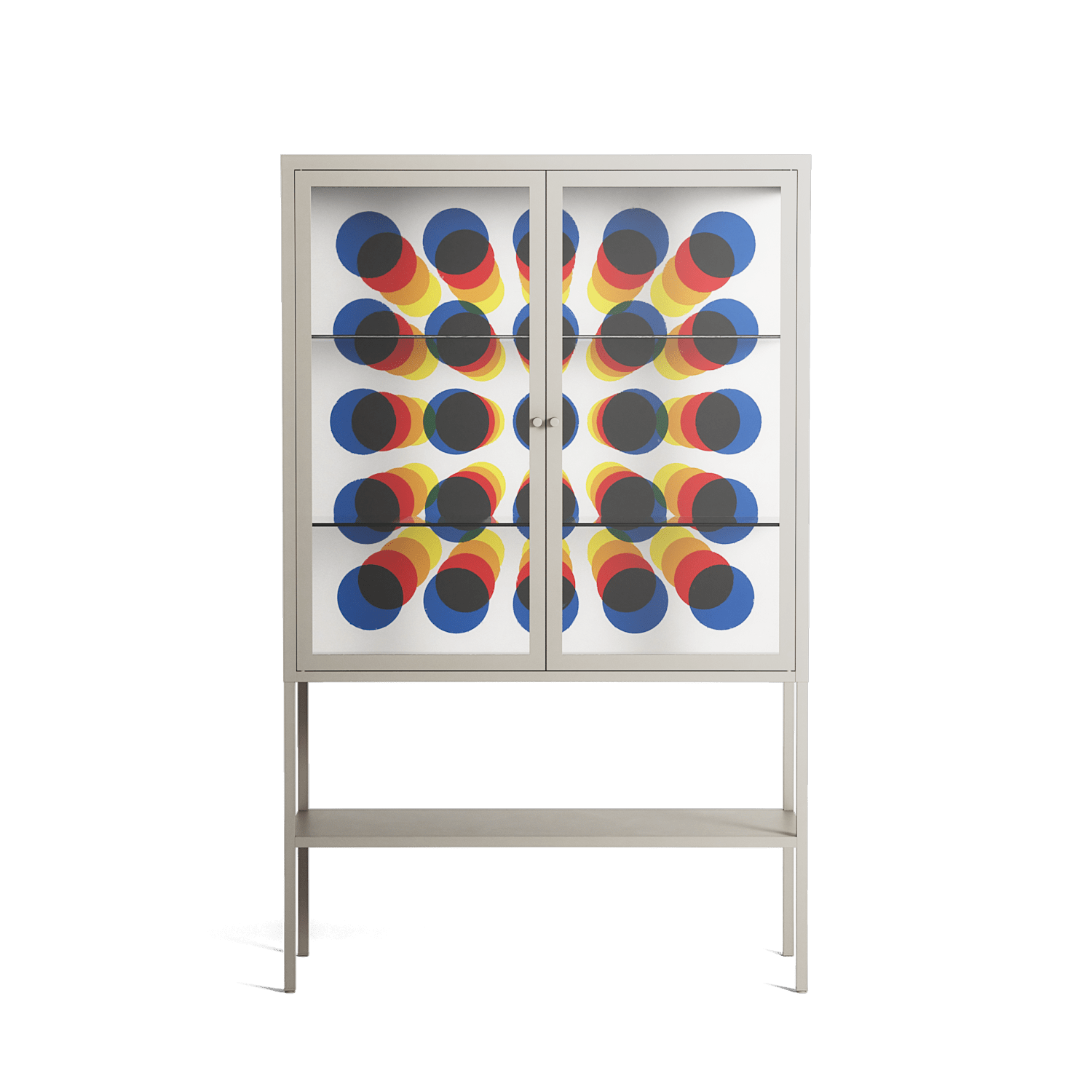 Perspektiva - Loft Cabinet - Vratislav Pecka - Pebble - Clear glass