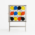 Springs - Loft Cabinet - Vratislav Pecka - Pebble - Clear glass