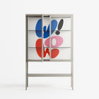 Wow - Loft Cabinet - Vratislav Pecka - Pebble - Clear glass