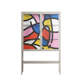 Yo - Loft Cabinet - Vratislav Pecka - Pebble - Clear glass