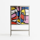 Yo - Loft Cabinet - Vratislav Pecka - Pebble - Clear glass