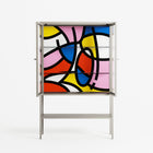 Yo - Loft Cabinet - Vratislav Pecka - Pebble - Clear glass