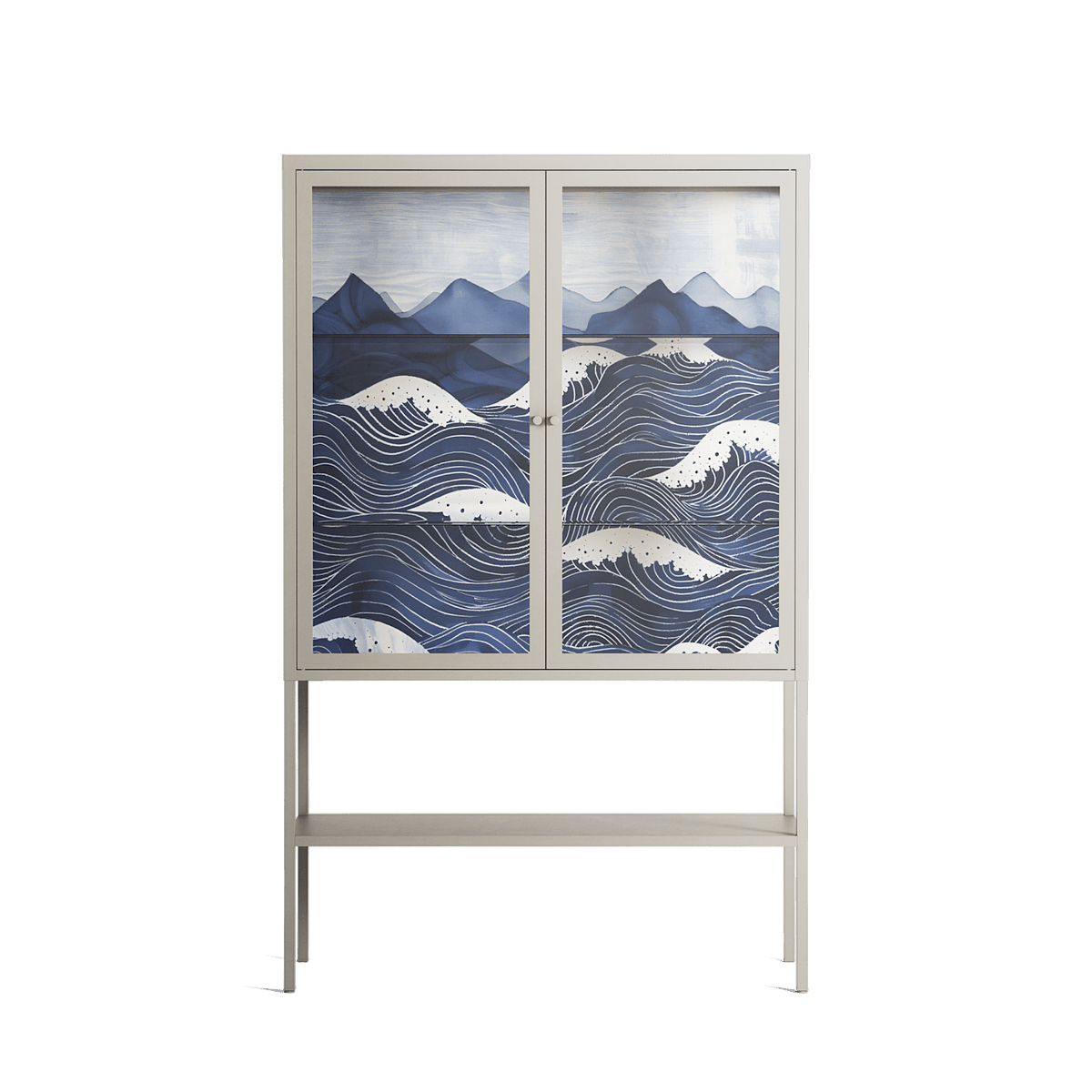 Dalgalar - Loft Cabinet - Nur Rydberg - Pebble - Clear glass