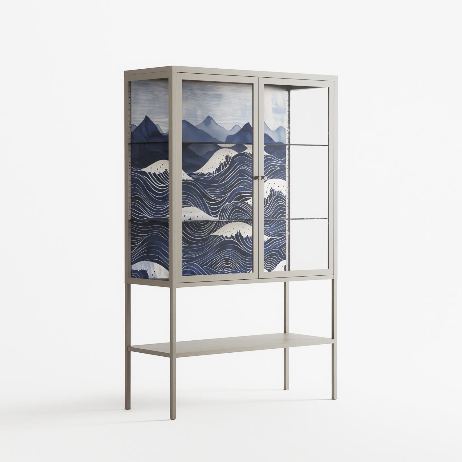 Dalgalar - Loft Cabinet - Nur Rydberg - Pebble - Clear glass