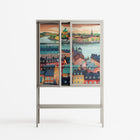Gamla Stan - Loft Cabinet - Nur Rydberg - Pebble - Clear glass