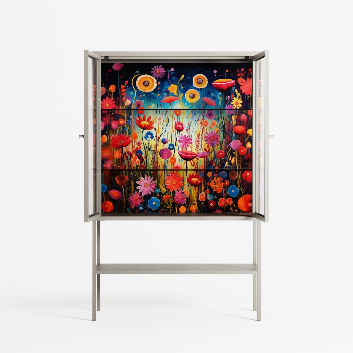 Greatful Meadow - Loft Cabinet - Nur Rydberg - Pebble - Clear glass
