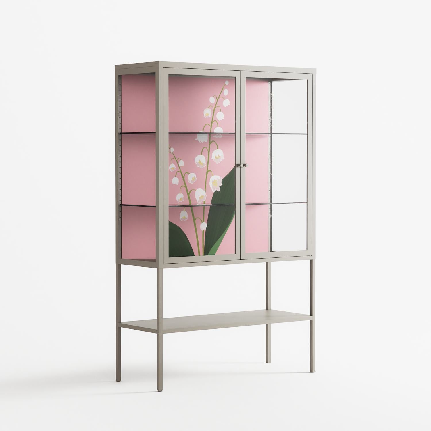 Kalas Konvalj - Loft Cabinet - Nur Rydberg - Pebble - Clear glass