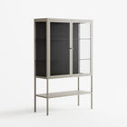 Hug 1 - Loft Cabinet - Andrea Devia-Nuño - Pebble - Clear glass