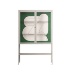 Rest 1 - Loft Cabinet - Andrea Devia-Nuño - Pebble - Clear glass