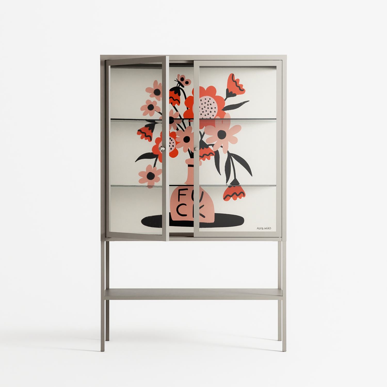 Fuck - Loft Cabinet - Aley Wild - Pebble - Clear glass