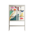 Garden Shapes - Loft Cabinet - Aley Wild - Pebble - Clear glass