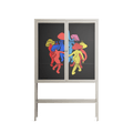 Mushroom Dance Multi - Loft Cabinet - Aley Wild - Pebble - Clear glass