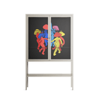 Mushroom Dance Multi - Loft Cabinet - Aley Wild - Pebble - Clear glass