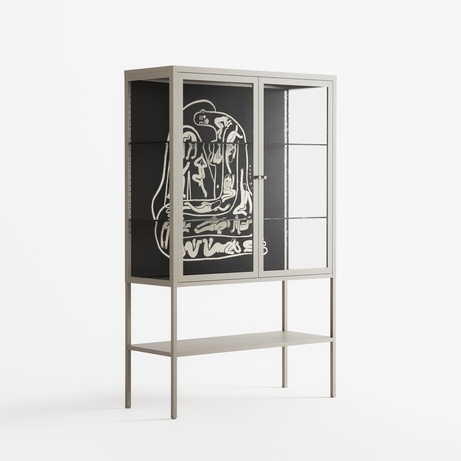 Nudes on Nudes - Loft Cabinet - Aley Wild - Pebble - Clear glass