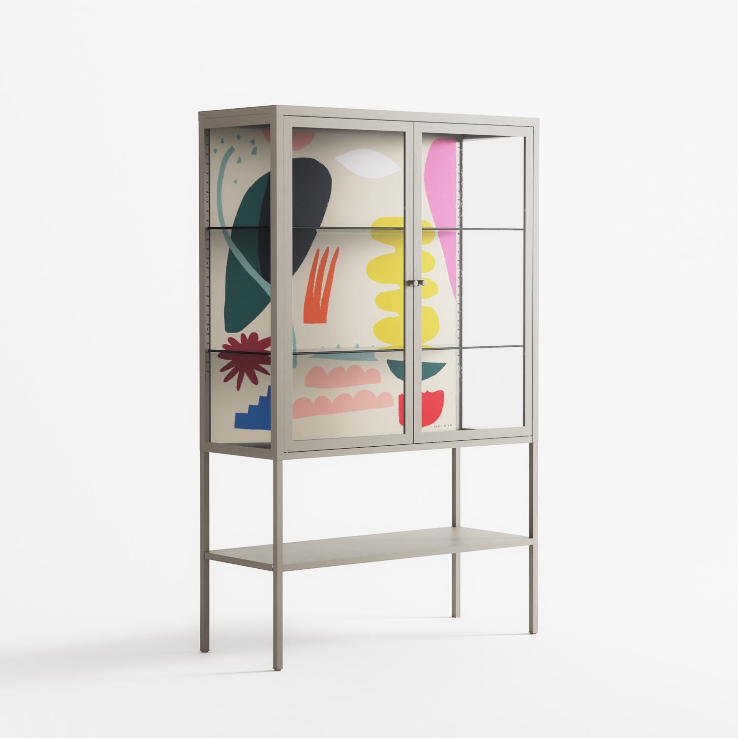 Sea Shapes - Loft Cabinet - Aley Wild - Pebble - Clear glass
