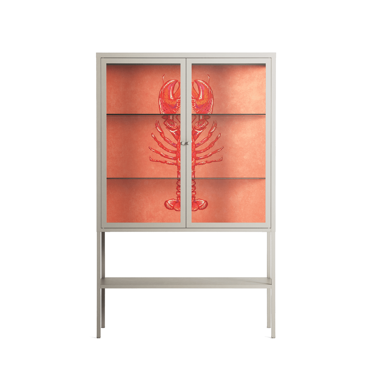 Lobster - Loft Cabinet - Raissa Oltmanns - Pebble - Clear glass