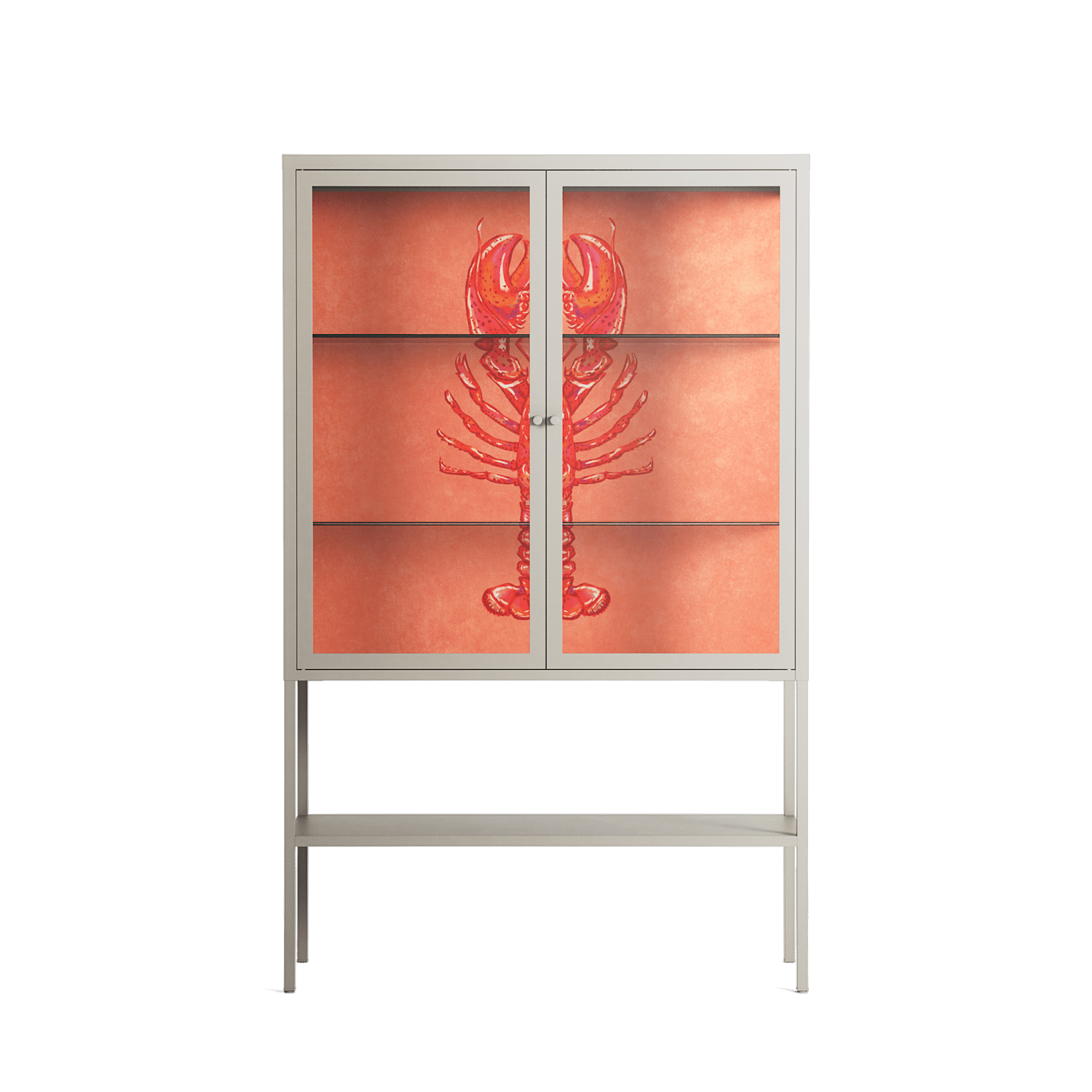 Lobster - Loft Cabinet - Raissa Oltmanns - Pebble - Clear glass