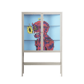 Flower - Loft Cabinet - Cezar Berje - Pebble - Clear glass