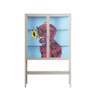Flower - Loft Cabinet - Cezar Berje - Pebble - Clear glass