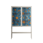 Bellis Bounty Blue - Loft Cabinet - Amy Suther - Pebble - Clear glass