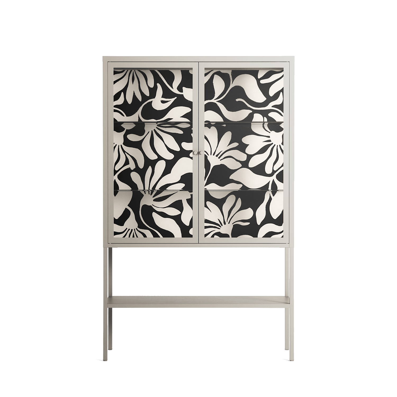 Prima Flora - Loft Cabinet - Amy Suther - Pebble - Clear glass