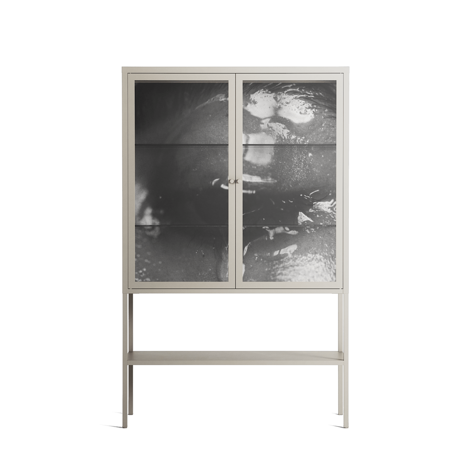 Gel - Loft Cabinet - Nadia Ryder - Pebble - Clear glass