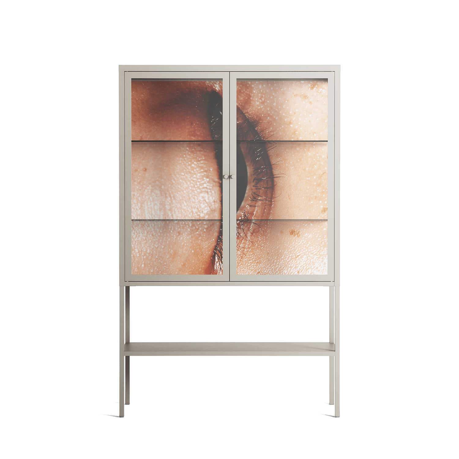Glow - Loft Cabinet - Nadia Ryder - Pebble - Clear glass