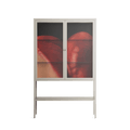 Red 3 - Loft Cabinet - Nadia Ryder - Pebble - Clear glass