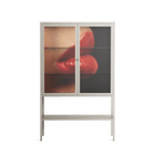 Red 4 - Loft Cabinet - Nadia Ryder - Pebble - Clear glass