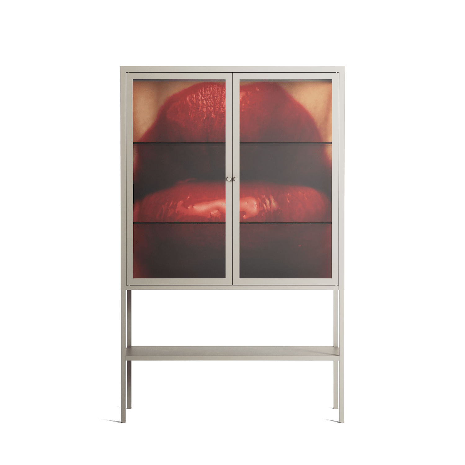 Red - Loft Cabinet - Nadia Ryder - Pebble - Clear glass