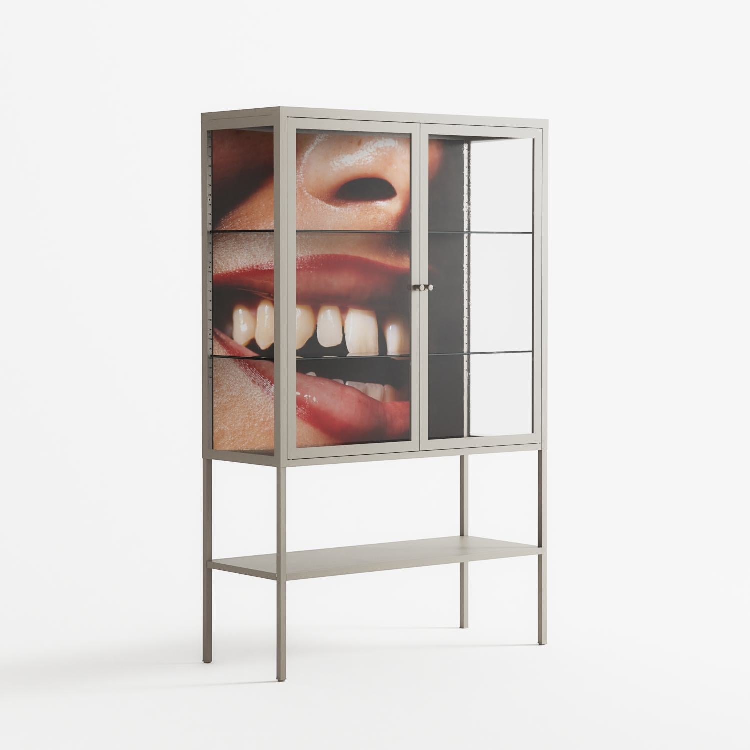 Teeth - Loft Cabinet - Nadia Ryder - Pebble - Clear glass