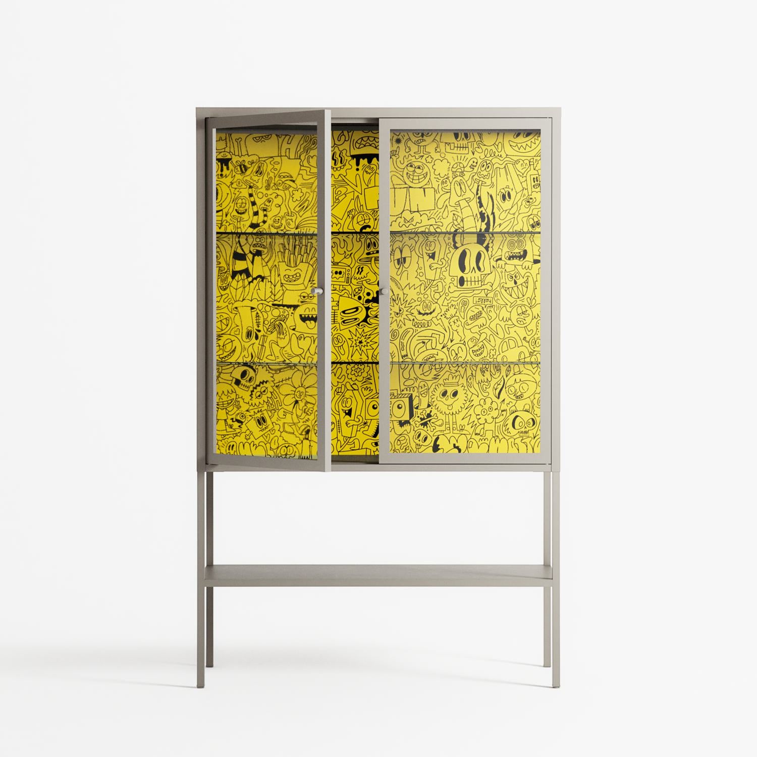 Everything Always - Loft Cabinet - Craig Watkins - Pebble - Clear glass