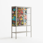 All The Stickers - Loft Cabinet - Craig Watkins - Pebble - Clear glass