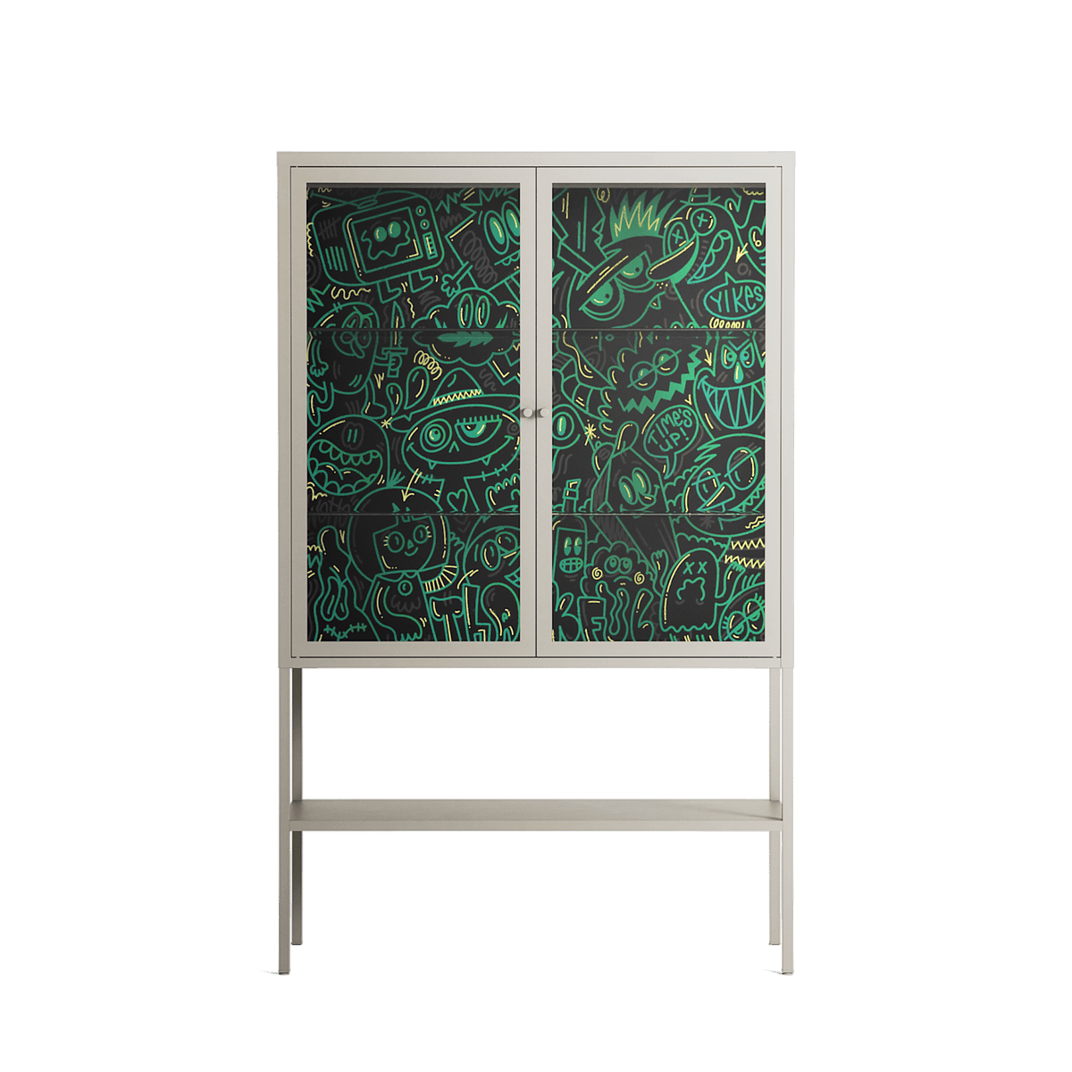 Thankful - Loft Cabinet - Craig Watkins - Pebble - Clear glass
