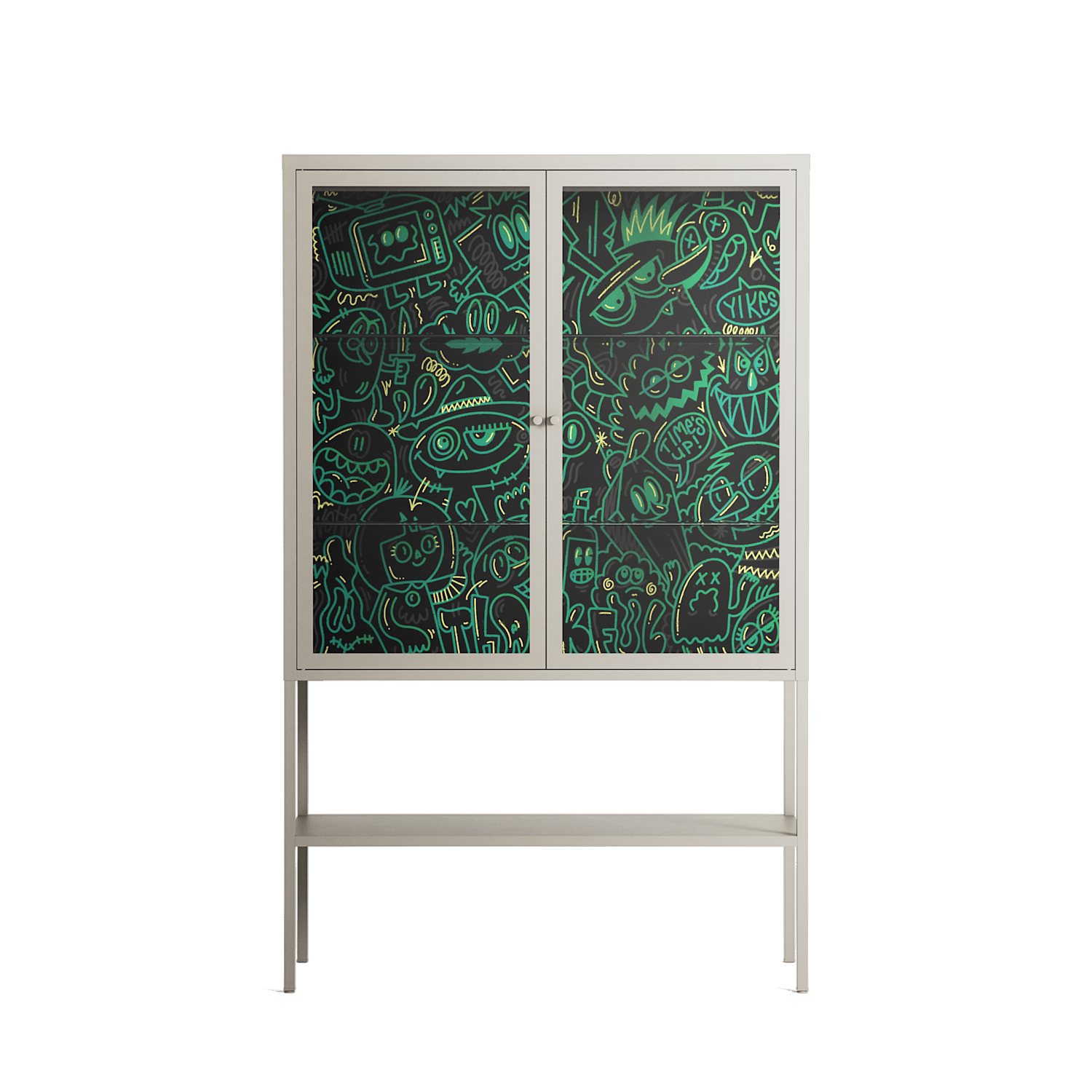 Thankful - Loft Cabinet - Craig Watkins - Pebble - Clear glass