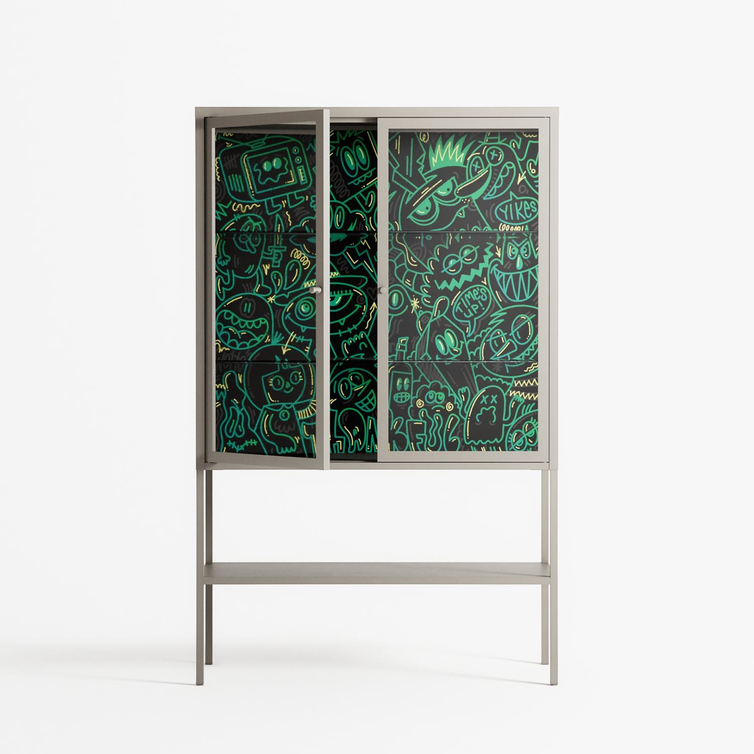 Thankful - Loft Cabinet - Craig Watkins - Pebble - Clear glass