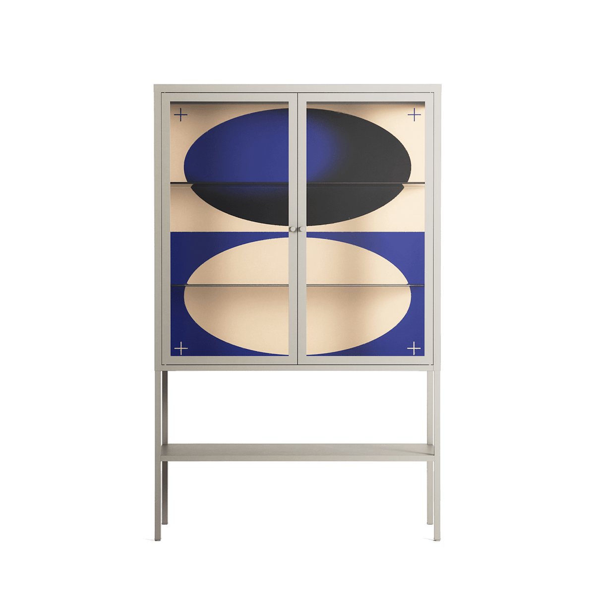 Entrance - Loft Cabinet - Oluwasheyi Adebayo - Pebble - Clear glass