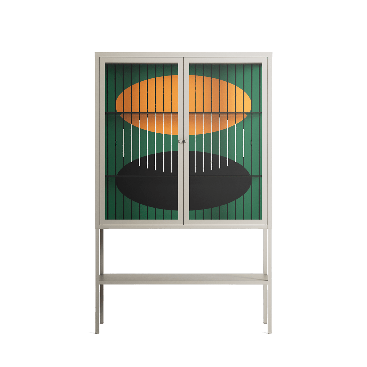 Soul Split - Loft Cabinet - Oluwasheyi Adebayo - Pebble - Clear glass