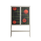 Floral Pipes - Loft Cabinet - Kristin Eriksson - Pebble - Clear glass