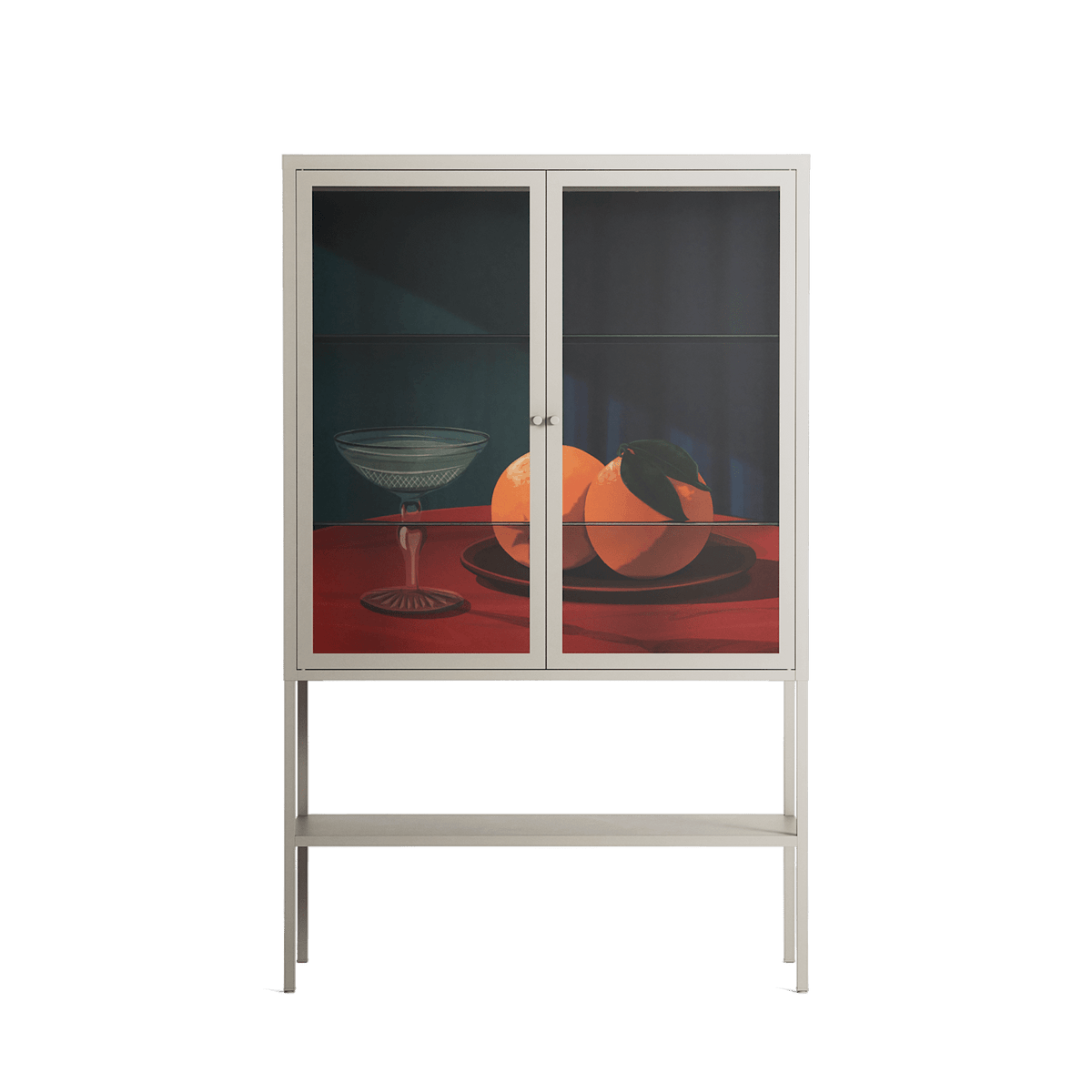 Bubbles & Oranges - Loft Cabinet - Kristin Eriksson - Pebble - Clear glass