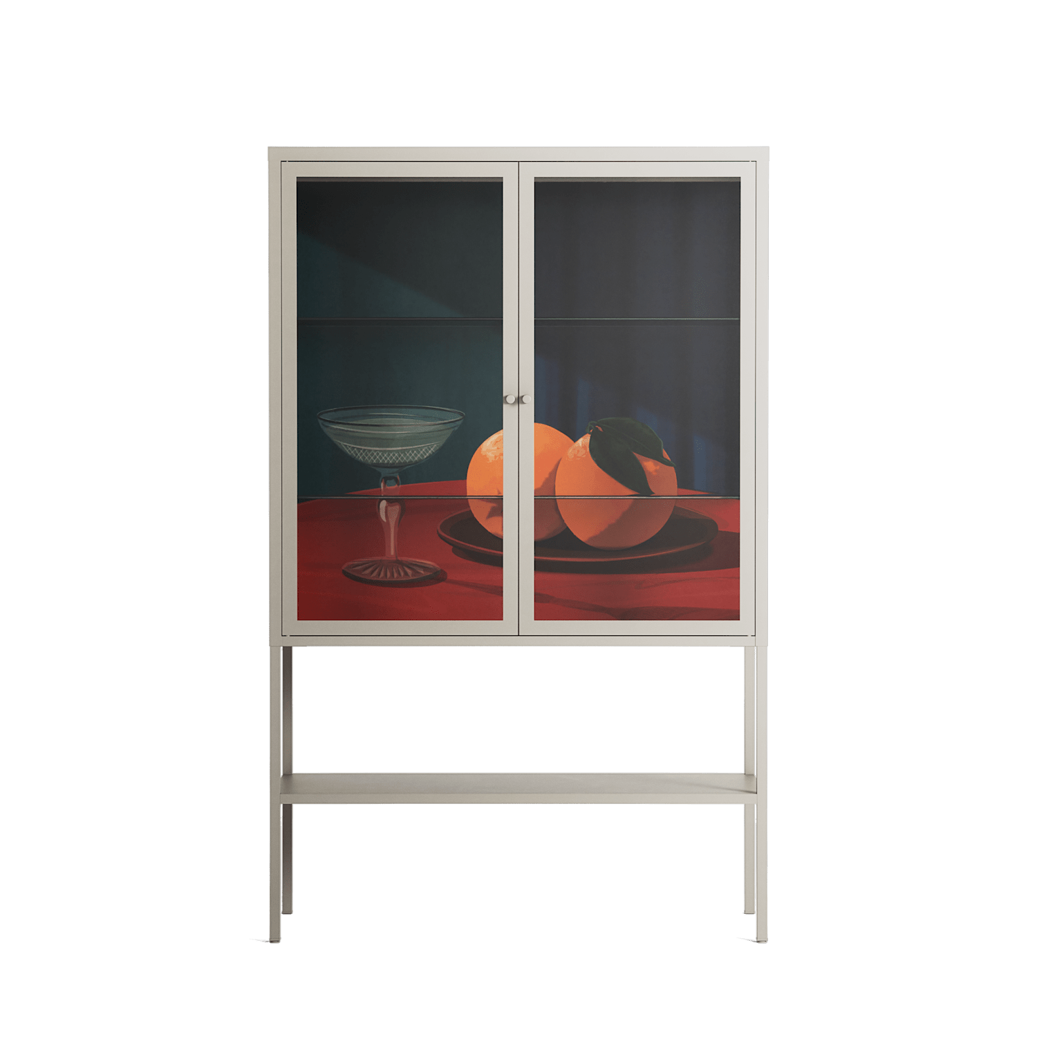 Bubbles & Oranges - Loft Cabinet - Kristin Eriksson - Pebble - Clear glass