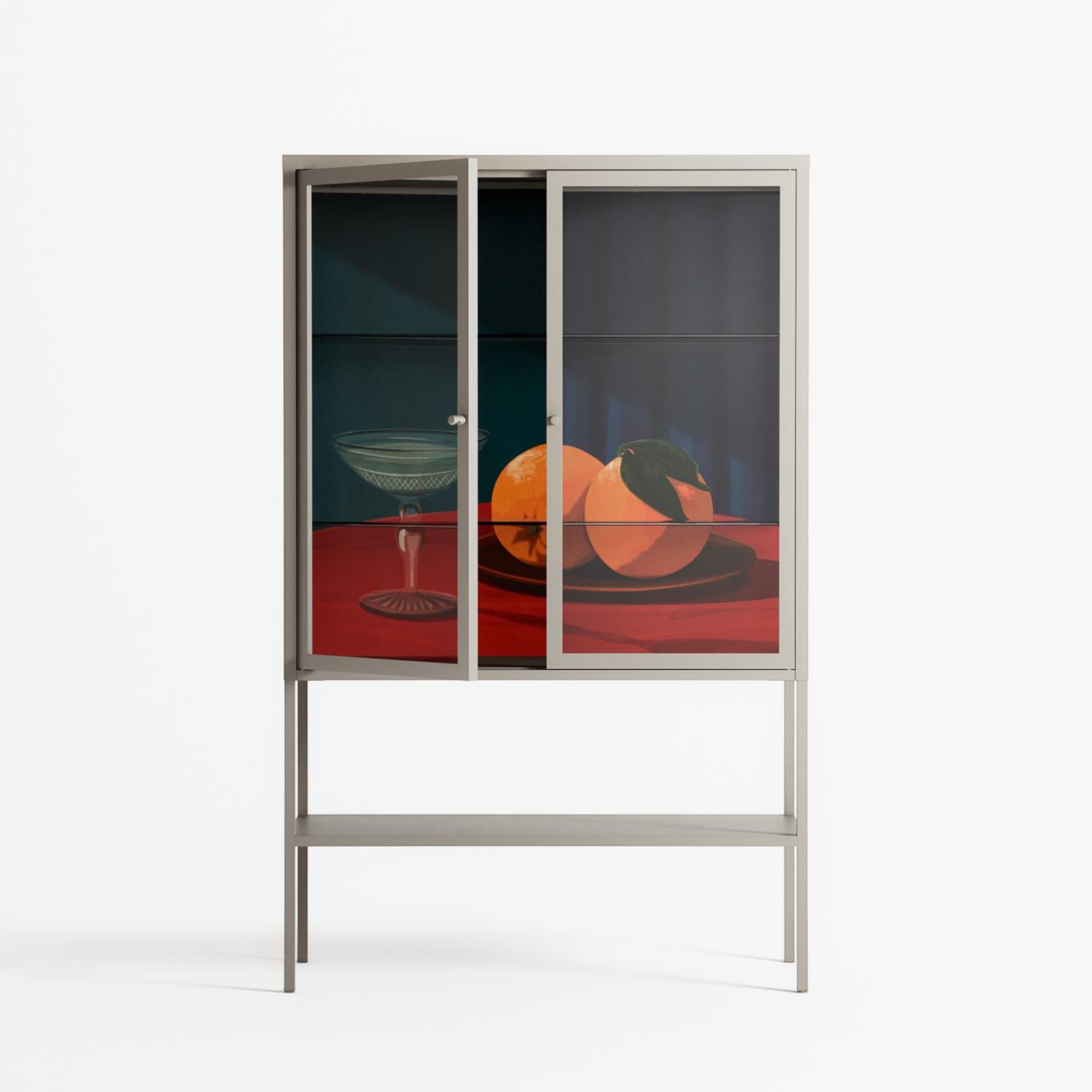 Bubbles & Oranges - Loft Cabinet - Kristin Eriksson - Pebble - Clear glass